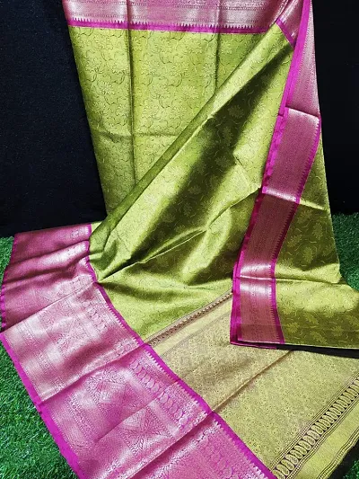 Banarasi Kora Muslin Woven Sarees with Blouse Piece