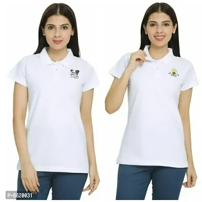 Stylish Ravishing Printed Cotton T-Shirt Combo For Women Pack Of 2-thumb0