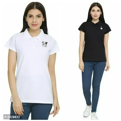 Stylish Ravishing Printed Cotton T-Shirt Combo For Women Pack Of 2