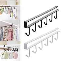 Bhadani sales / Multifunctional 6 Metal Door Organiser/Hook Hanger Pack of 2-thumb2
