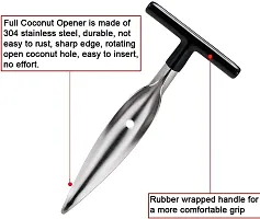 BHADANI SALES Stainless Steel Coconut Opener Tool, Coconut Driller, Coconut Opener Machine, Coconut Opener Knife, Coconut Water Opener-thumb1