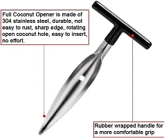 Kiblin Coconut Opener Tool, Coconut Driller, Coconut Opener Machine, Coconut Opener Knife, Coconut Water Opener Stainless Steel Coconut Opener | Pack of 1-thumb3