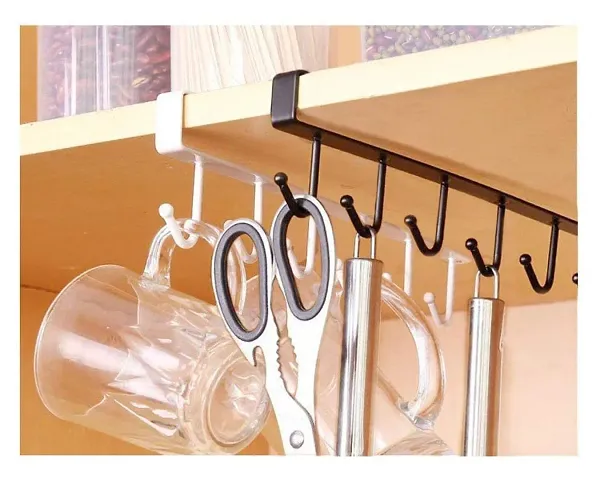 Bhadani sales / Multifunctional 6 Metal Door Organiser/Hook Hanger Pack of 2