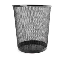 Bhadani Sales Metal Mesh Big Size Dustbin for Room for Kids,Waste Paper Basket, 235 X 265 X 190 MM, Black-thumb1