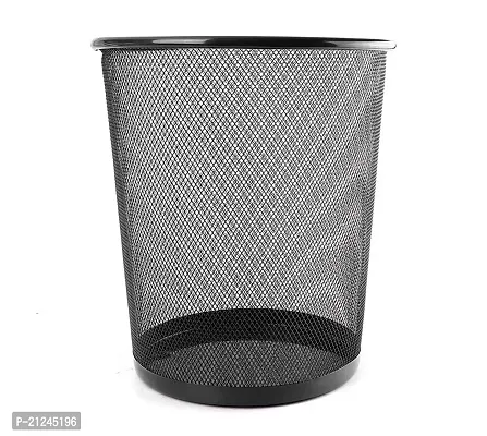 Bhadani Sales Metal Mesh Big Size Dustbin for Room for Kids,Waste Paper Basket, 235 X 265 X 190 MM, Black-thumb2