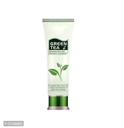 Green Tea Waterproof Whitening Foundation (Green, 80 g)-thumb2