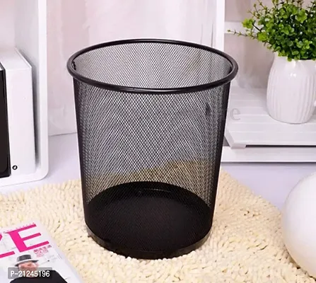 Bhadani Sales Metal Mesh Big Size Dustbin for Room for Kids,Waste Paper Basket, 235 X 265 X 190 MM, Black-thumb4