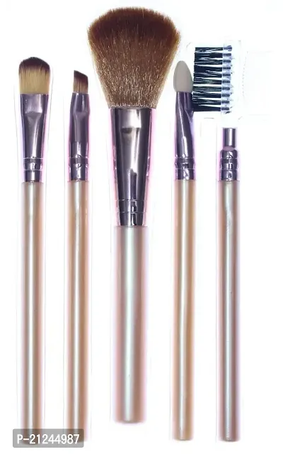 BHADANI SALES / 5 Pc. Makeup Brush Set for Professional Use (Multi)-thumb2