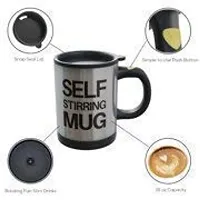 Bhadani Sales Self Stirring Coffee Mug Cup - Electric Stainless Steel Automatic Self Mixing  Spinning Home Office Travel Mixer Cup Best Cute Christmas Birthday Gift Idea for Men Women Kids-thumb3