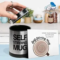 BHADANI SALES Self Stirring Coffee Mug Cup - Funny Electric Stainless Steel Automatic Self Mixing  Spinning Home Office Travel Mixer Cup Best Cute Christmas Birthday Gift Idea for Men Women Kids 8-thumb2