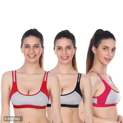 Buy Multicoloured Hosiery Self Design Bras For Women Online In