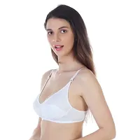 White Hosiery Self Design Bras For Women-thumb1