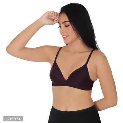 Women Solid Padded T-Shirt Bra-thumb2