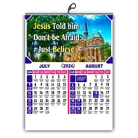 2024 English Christian Bible Verse Wall Calendar, Pack Of : 5,-thumb2