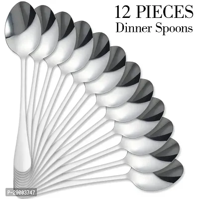 Stainless Steel 12 Pc Spoon Steel Cutlery Set-thumb0