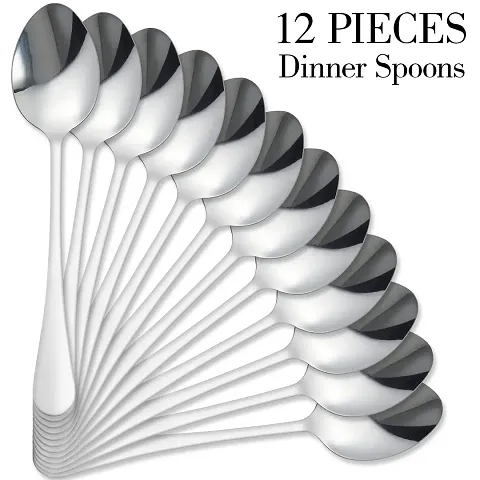 Stainless Steel 12 Pc Spoon Steel Cutlery Set