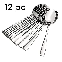 Stainless Steel 12 Pc Spoon Steel Cutlery Set-thumb2