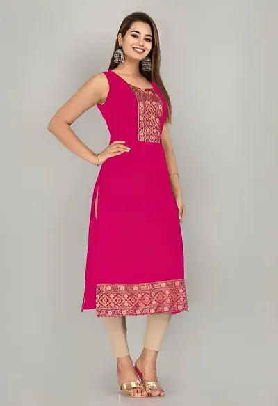 A-Line Rayon Kurta For Women