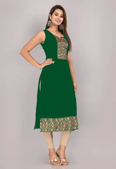 A-Line Rayon Kurta For Women