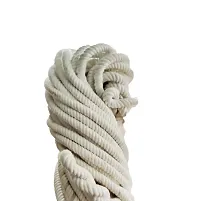Pure Cotton Rope Natural Twisted Cotton Rope (25 Mtrs 6 Mm 82 Feet) for (Macrame) DIY, Plant Hanger, Craft Work, Ropes Etc.-thumb2