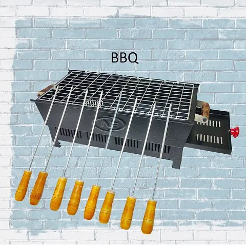 Barbeque Grill Stand and Skewers