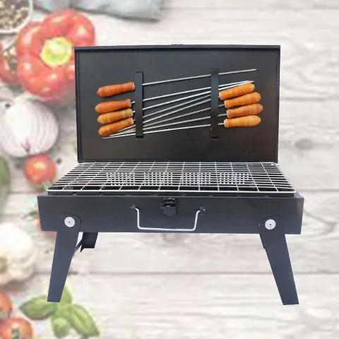 Barbeque Grill Stand and Skewers
