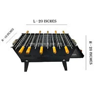 Classic Pro charcoal bbq grill with 10 skewers and 1 grill for home and picnic use-thumb2