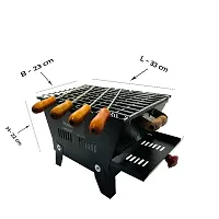 NE Grills Portable charcoal BBQ grill for roasting and grilling  with 4 skewers and 1 grill-thumb1