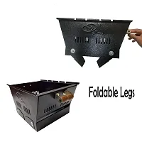 NE Grills Portable charcoal BBQ grill for roasting and grilling  with 4 skewers and 1 grill-thumb3