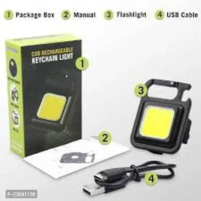 Magnetic Base, Keyring LED Torch Keychain Flashlights Mini Work Light-thumb4