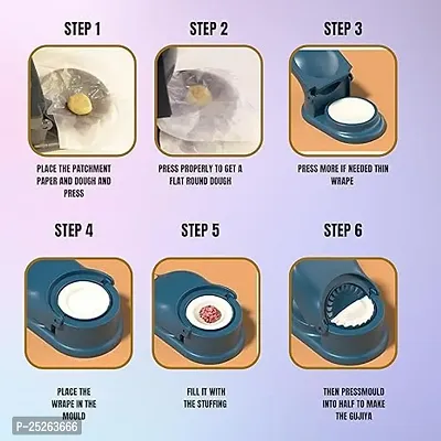 in1 Dumpling Maker Mould Machine | Kitchen Dumpling Making Tool (Multicolor)-thumb2