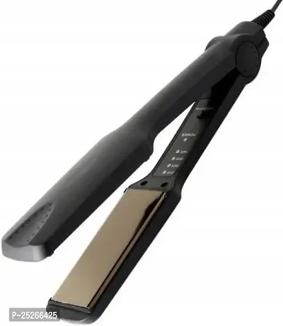 Km-329 Professional Hair Styling Iron Hair Straightener with 4 Temperature (pack of 1) black