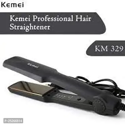 KM-329 Hair Straightener (Black), For Professional, 220 Degrees Celsius(multicolor) pack of 1-thumb4