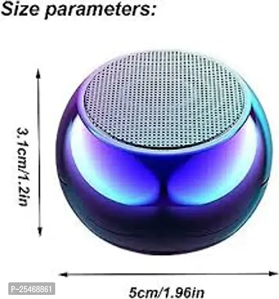 Mini Boost 3D Metal Speaker Magic Loud Sound Effect multicolor)-thumb0