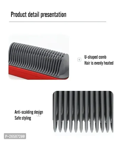 909B Hair Straightener Comb Brush Hair Straightening PACK OF 1-thumb4