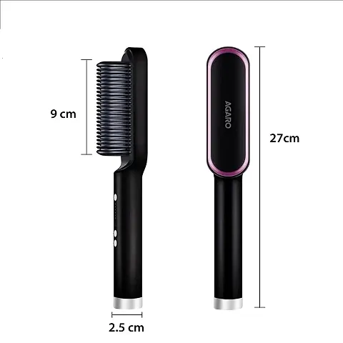 Livsaucy Hair Straightener Comb Brush For Men & Women Hair Straightening and Smoothing Comb, Electric Hair Brush, Straightener Comb, PTC Technology Electric with 5 Temperature Control