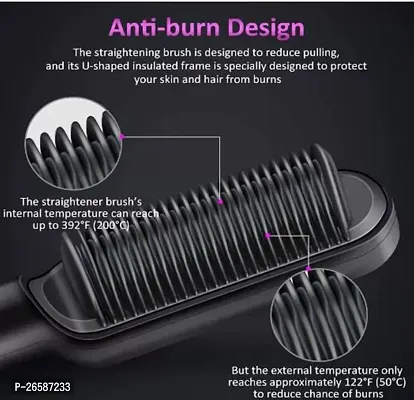 909B Hair Straightener Comb Brush Hair Straightening PACK OF 1-thumb0