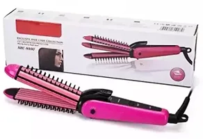 NHC Personal Useful Electric 3 In 1 Hair Styler Corded Crimper Curler Hair Straightener  (Multicolor)-thumb2