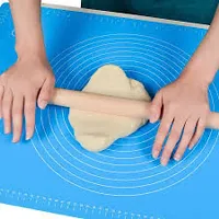 Fondant Rolling Mat Stretchable for Kitchen Roti Chapati Cake, Multicolor(PACK OF 1)-thumb1