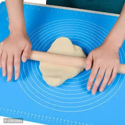 Fondant Rolling Mat Stretchable for Kitchen Roti Chapati Cake, Multicolor(PACK OF 1)-thumb2