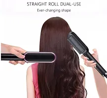 Hair Straightening Iron Built with Comb, Fast Heating  5 Temp Settings pack of 1-thumb2