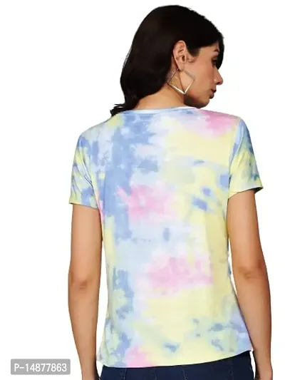 absorbing Women Cotton Lyrca Printed T-Shirt-thumb4