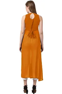 absorbing Women Fit  Flared Solid Dress-thumb3
