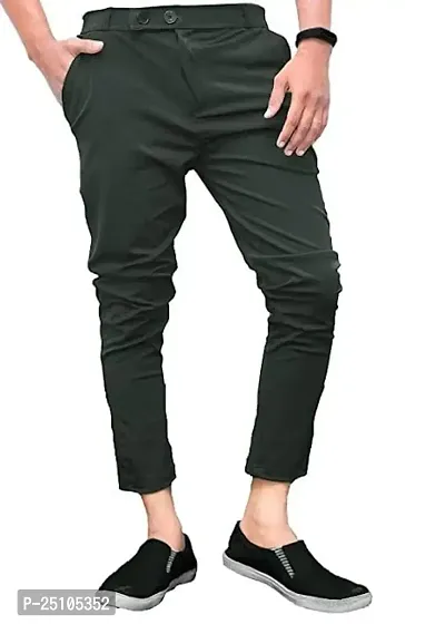 Deltin Hub Lycra Stretchable Formal Pants for Men