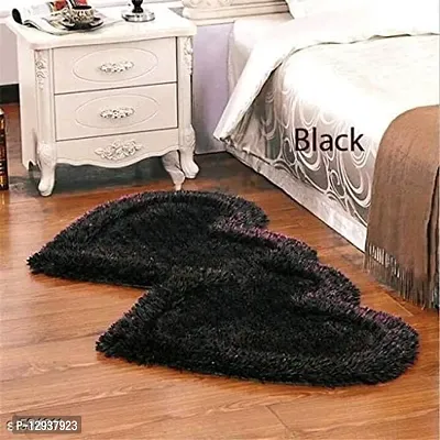 Jai Durga Home FURNISHINGSuper Soft Silky Non-Slip Heart Shape Carpet Runner, Mats for | Bedroom | Living Room | Floor | Home Decoration-thumb3