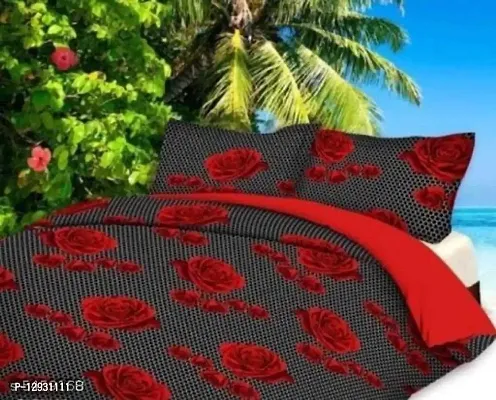 JAI DURGA HOME FURNISHING Shopgallery Cotton 144 TC Cotton Double Bedsheet with 2 Pillow Covers (Multi_12) (Bedding Sets _12)