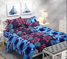 JAI DURGA HOME FURNISHING Shopgallery Cotton 144 TC Cotton Double Bedsheet with 2 Pillow Covers (Multi_05),Double Bedsheet With Pillow Cover(Bedding Sets _05)-thumb1