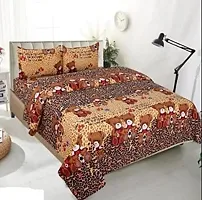 JAI DURGA HOME FURNISHING Shopgallery Cotton 144 TC Cotton Double Bedsheet with 2 Pillow Covers ( Multi _13 )-thumb1