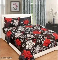 Shopgallery Cotton 144 TC Cotton Double Bedsheet with 2 Pillow Covers (Multi_02)-thumb2