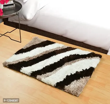 Shopgallery Furnishing Super Soft Modern Designer Polyester Soft Indoor Anti Slip Shaggy Area Rug Carpet Kalin for Dining Room, Bedroom ( 18 X 28 Inch , Multi 14 )